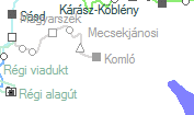 Komló szolgálati hely helye a térképen